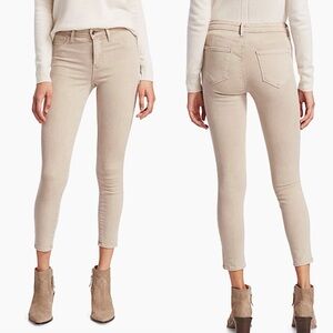 L'AGENCE REVOLVE Margot High Rise Biscuit Coated Jeans Women Size 28 Skinny Pant